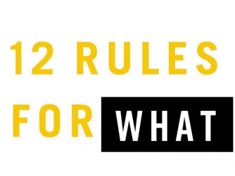 "12 Rules for What", playing on Jordan Peterson logo