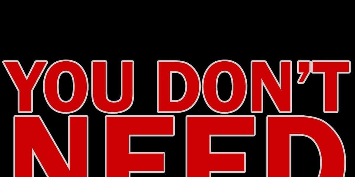 "You Don't Need Permission" red text on a black background